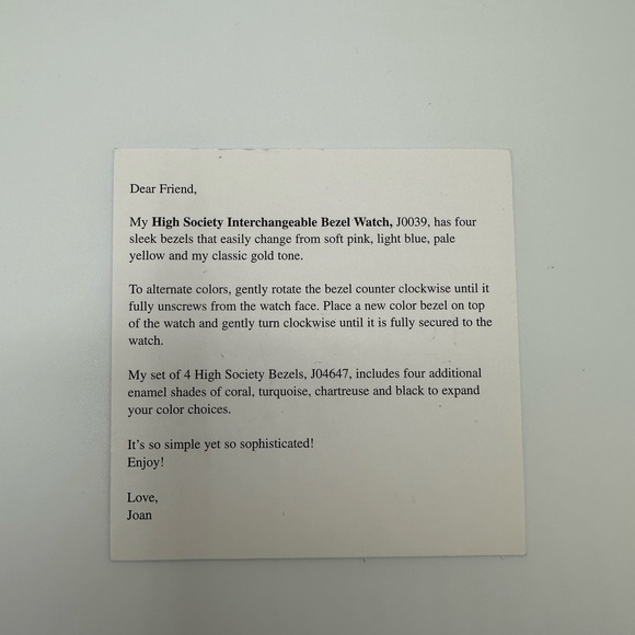 Joan Rivers Interchangeable Bezel Watch - Picture 3 of 5